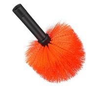 JECOMPRIS Balai Brosse Léger en Plastique Orange Tête Plumeau Extensible pour Nettoyage Pratique des Toiles D'araignée Bureau Extérieur