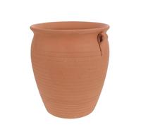 JECOMPRIS Boîte de Rangement pour Légumes en Terre Cuite Rouge Ventilée avec Trous D’Aération Capacité Compacte Hauteur 22 CM pour Pommes de Terre Oignons et Ail Support Multifonction