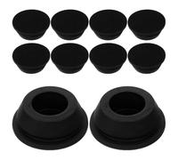 JECOMPRIS Bouchons de drainage pour climatiseur 10 pièces, diamètre 20 mm, en caoutchouc noir, pour unité extérieure, bloquent l’ouverture, accessoire de maintenance