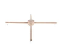 JECOMPRIS Cadre de Carillon Éolien en Bois Naturel Diy, Support Stable pour Mobile Décoratif, Kit D’accessoires Suspendre, Adapté pour Chambre D’garçon et Filles et Décoration Intérieure,