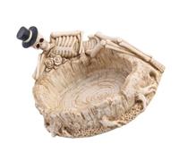 JECOMPRIS Cendrier Créatif Tête de Crâne en Résine, Halloween, Décoratif | Style Rétro Unique, Cendrier Humoristique, Usage Domestique, pour Bureau et Décoration de Maison