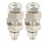 JECOMPRIS Dentelé et Trou D'installation 4-5mm de Mise la Terre Lot de 2 pour Câble Solaire en Cuivre Étamé Robuste pour Modules Photovoltaïques