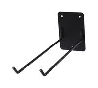 JECOMPRIS Fer Support Noir et en de Mural Balai Outils Jardin | Fixation Murale, Rangement Intérieur à Domicile, Supporte Plusieurs Outils, Installation Facile