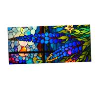 JECOMPRIS Film Décoratif Statique pour Vitr 45x100 Cm Film Autocollant Occultant Salle de Bain en PVC Imperméable pour Fenêtre sans Adhésif Autocollant Vintage pour Porte et Fenêtre