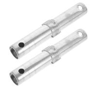JECOMPRIS Goupille de couplage pour échafaudage métallique 2pcs en métal argenté pour équipement d'échafaudage mobile