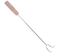 JECOMPRIS Griffes à Viande Double Hook Acier Inoxydable avec Manche Bois Antidérapant Ustensiles de Cuisine pour Barbecue Extérieur Camping et Pique-
