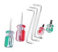 JECOMPRIS Jeu de Tournevis à Angle Droit Petit Tournevis Plat Coudé en Acier Chrome-vanadium 1 Set pour Espaces Étroits et Réparation Précise