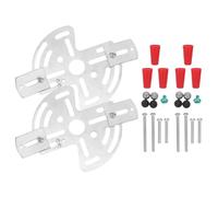 JECOMPRIS Kit de 2 Plaques de Montage pour Luminaire en Fer, 5,50 X 3,93 X 0,04, Supports pour Luminaires de Plafond, Fixations pour Lustre et Applique pour magasins