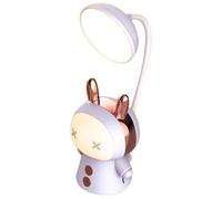 JECOMPRIS Lampe de Bureau LED Rechargeable USB Violette, Veilleuse pour Garçon et Filles à Lumière Chaude, Lampe de Nuit Décorative Compacte, Protection des Yeux, pour Chambre et Lecture