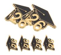 JECOMPRIS Lot de 10 Épingles de Chapeau de Graduation 2026 en Alliage, Broches Souvenirs pour Cadeau de Diplôme, Insignes Élégants pour Paquet à Dos et Fin D'année Scolaire