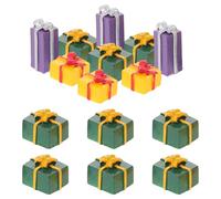 JECOMPRIS Lot de 15 Pièces de Bijoux de Noël en Résine Coffrets Décoratifs Multicolores Accessoires DIY pour Décoration Mobile Ornement Artisanal pour Création de Présents de Noël