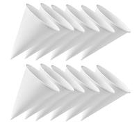 JECOMPRIS Lot de 200 Gobelets en Carton Forme Cône Blanc, Gobelet en Papier Multi-usage Pratique et Jetable, pour Fête Estivale et Contenant pour Boissons