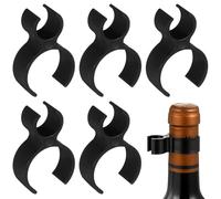 JECOMPRIS Lot de 9 Clips de Sécurité en Plastique pour Bougies, Porte-Bouteilles de Vin Pétillant, Support Bougie pour Fête, Mariage et Décoration d'anniversaire, Accessoires Réutilisables