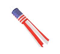 JECOMPRIS Manche à Air Patriotique en Polyester, Décor Suspendu Extérieur | Mouvement Réactif au Vent, Couleurs et Ondulations, pour Fenêtres, Pergola et Patio