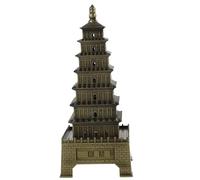 JECOMPRIS Modèle Décoratif de Pagode Xi'an en Alliage, Style Vintage Rétro | Souvenir Touristique de Xi'an, Finition Soignée, Valeur de Collection et Commémorative, pour Maison et Présent