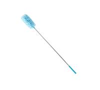 JECOMPRIS Plumeau Extensible Manche Acier Inoxydable Lavable Bleu pour Zones Difficiles et Bibliothèques Ménager