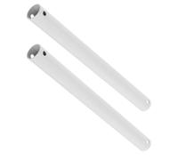JECOMPRIS Rallonge pour Ventilateur de Plafond Tige Fer Blanc, 12 Pouces | Tube Non Fileté de 1 Pouce, Support Stable, pour Escaliers et Salles à Manger