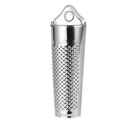 JECOMPRIS râpe à fromage zesteur en acier inoxydable pour gingembre, noix et fromage, base plate, compartiment de rangement intégré, pour restaurant et pique-