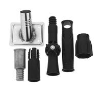 JECOMPRIS Rouleau à Peinture Adaptateur de Remplacement en Acier Inoxydable 5pcs pour Perche Extension pour la Peinture, Connexion de Tige Télescopique de 1 Pouce, Ateliers et Boutiques