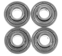 JECOMPRIS Roulements à billes 608Zz pour roue 2 x 2 x 1 cm, lot de 4, acier argent, accessoires pour fauteuils roulants manuels, petite roue 6/7/8 pouces, support stable, entretien