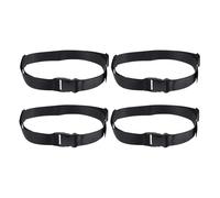 JECOMPRIS Sangle de Chaise Haute pour Bébé 4pcs, Ceinture de Rechange Réglable 2 Points en Polyester Noir, Adaptée pour Siège Repas et Chaise Haute, Usage Maison ou Extérieur