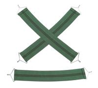 JECOMPRIS Sangle de Remplacement en Tissu Vert pour Chaise Longue, Kit de 3 Pièces Renfort Élastique pour Réparation et Amélioration Stabilité des Fauteuils de Patio