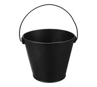 JECOMPRIS Seau Cendre Noir en Fer-Blanc Multi-Fonctionnel pour Barbecue Extérieur, Collecteur D'huile Graisse Cuisine et Grillades en Plein Air