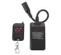 JECOMPRIS Télécommande Sans Fil pour Machine à Fumée Compatible 400/500/900/1500w, Récepteur Antidérapant en Plastique et Métal, 1 Set pour Effets Spéciaux en Fêtes et Tours