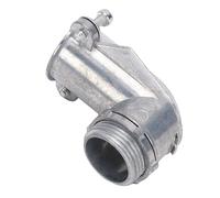 Jectse Connecteur à Presser 3/4 Pouces, Raccord de Conduit Métallique Flexible à 90 Degrés, Raccord moulé Sous Pression en Alliage de Zinc pour Conduit Métallique AC MC, Connecteur électrique pour