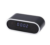 Jectse Horloge de Caméra WiFi 4K, Caméra de sécurité Intérieure sans Fil avec Affichage de L'heure LED, Détection de Mouvement, pour Maison, Bureau, Chambre à Coucher
