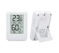 Jectse Hygromètre Numérique Thermomètre D'ambiance Température Humidité Thermomètre Domestique avec Prise D'air Grand Angle Surveillance des Tendances en Temps Réel pour Intérieur et