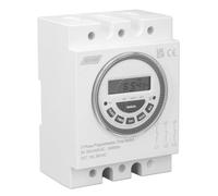 Jectse Interrupteur de Contrôle de Temps Programmable à 3 Phases avec Design élégant pour Pompe à Eau 16 A, 18 Réglages Marche/arrêt, Minuterie D'alimentation pour Piscines, Systèmes D'irrigation, 5