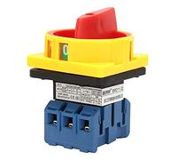 Jectse Interrupteur de disjoncteur de charge 25A/32A 3P, interrupteur d'alimentation marche-arrêt à 3 pôles, interrupteur de charge de disjoncteur de charge à came rotative(32A)