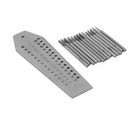 Jectse Jeu de Tarauds et Filières 14 Pièces, Matrices de Taraudage à Filetage 0.7mm-2mm pour Bijoutiers Horlogers, Kit de Plaques à Vis pour la Fabrication de Bijoux et la Réparation de Montres