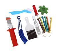 Jectse Kit de Nettoyage D'ailerons AC, Nettoyeur Efficace D'évaporateur de Condensateur de Radiateur de Climatiseur pour L'entretien de Cvc, Acier Inoxydable ABS