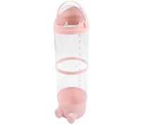 Jectse Organisateur de Tube de Rangement D'animaux en Peluche Transparente Transparent pour les Enfants en Peluche, Seau de Jouets Vertical pour Chambre/Salle de Jeux, Plastique Inodore (PINK)