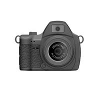 Jectse Petite Caméra Porte-clés, Enregistrement HD 2K, écran de 1,47 Pouces avec Lumière de Remplissage LED et Filtres Créatifs, pour Les Voyages et Un Usage Quotidien, Appareil Photo (Gray)
