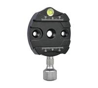 Jectse Pince Circulaire Universelle à Dégagement Rapide, Double Rainure Antidérapante, Bouton en Métal, échelles Bidirectionnelles de 30 Mm, Niveau à Bulle intégré, Trou de Filetage de
