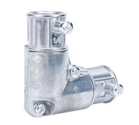 Jectse Raccord de Conduit, Coude de Traction d'angle Intérieur de 90 Degrés de 1/2 Pouce, Couplage de Tube Métallique électrique, Connecteur Courbe pour le Câblage de la Boîte de Jonction