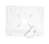 Jectse Table de Défonceuse Insert, Conception à Ajustement Universel | Alliage d\'aluminium durable, échelle d\'installation facile, résistant à la rouille, compatible avec les routeurs