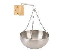 Jectse Tasse d'huile de Sauna, Bol de Diffuseur d'Aromathérapie en Acier Inoxydable, Diffuseur de Spa Rond Portable pour Hammam Sec, Support 'Huile Parfumée pour Sauna Aromathérapie, 'huiles