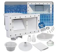 JED Pool Tools 45-430 Kit Complet d'accessoires et écumoire à Traverser Le Mur, Blanc, Large Ouverture