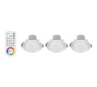 Jedi - 415593 - kit 3 spot encastrable led argon avec anneau en verre