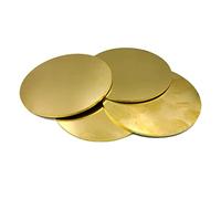 JEEIJ Disque en Laiton H62 Dia 20mm - 100mm Épaisseur 0.8mm 1mm 1.5mm 2mm 3mm 4mm 5mm Joint en Laiton Plaque Ronde en Cuivre Pur Pièces en Laiton Coupe (Size : 5.0x100mm 1pcs)