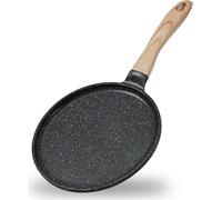 Jeetee Crêpière 24cm avec revêtement antiadhésif en granit - Adaptée à l'induction