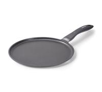 JEETEE Poêle à Crêpe 24cm Compatible Tous Feux Induction, Poêle Pancake Titane Antiadhésive, Crêpière Plate pour Tortillas, Fajitas, Galettes, Cuisine Saine sans PFOA/PFOS, Ultra Légère 0.8kg