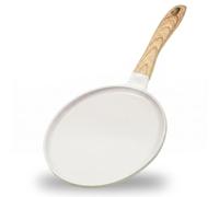 JEETEE Poêle à Crêpes 24 cm Antiadhésive Induction Effet Granit Sans PFOA | Crêpière Tous Feux, Cuisson Saine pour Pancake, Galette, Tortilla, Blinis, Nettoyage Facile, Manche Ergonomique
