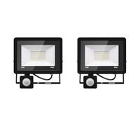 Jefedana 2PACK - 30W Projecteur LED détecteur de mouvement,Blanc Froid (6000K) 3000LM Exterieur Avec Detecteur Imperméable IP66 sécurité pour, garage, couloir XPGGY-30W