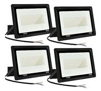 Jefedana 4x150W Projecteur LED,spot led extérieur 15000LM Super Brillant Exterieur IP66 Etanche 6000K Blanc Froid pour Garage, Jardin, Terrace, Cour