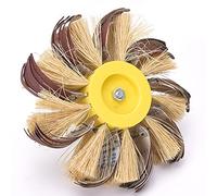 Jeffergarden 6mm Roue à Polir en Sisal Montée sur Arbre, Roue à Polir en | Roue de polissage en Sisal montée sur arbre de 6mm, roue de polissage en tissu émeri en Sisal 120 180, finition de Surface